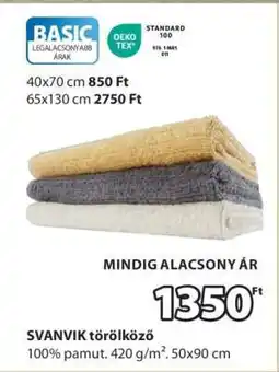 JYSK SVANVIK törölköző ajánlat