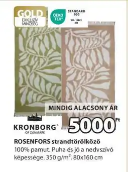 JYSK ROSENFORS strandtörölköző ajánlat