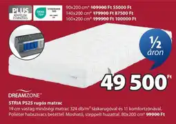 JYSK DREAMZONE STRIA PS25 rugós matrac ajánlat