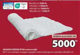 JYSK ADAMSFJORDEN BT40 matracvédő ajánlat