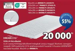 JYSK DREAMZONE KJELLA fekvőbetét ajánlat