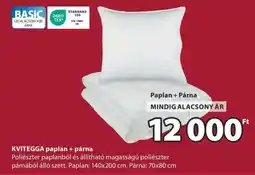 JYSK KVITEGGA paplan + párna ajánlat