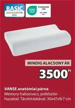 JYSK VANSE anatómiai párna ajánlat