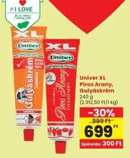 Spar Univer XL Piros Arany, Gulyáskrém ajánlat