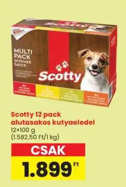 Spar Scotty 12 pack alutasakos kutyaeledel ajánlat