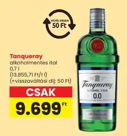 Spar Tanqueray alkoholmentes ital ajánlat