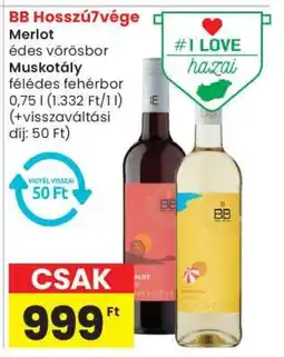 Spar Market BB Hosszú7vége Merlot / Muskotály ajánlat