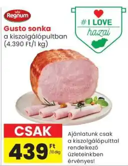 Spar Market Gusto sonka ajánlat