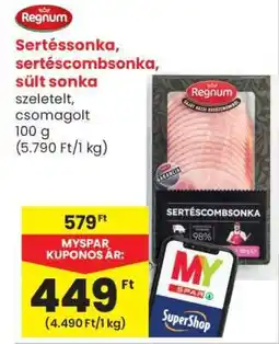 Spar Market Sertéssonka, sertéscombsonka, sült sonka ajánlat