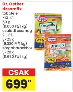 Spar Market Dr. Oetker dzsemfix ajánlat