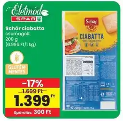 Spar Schär ciabatta ajánlat
