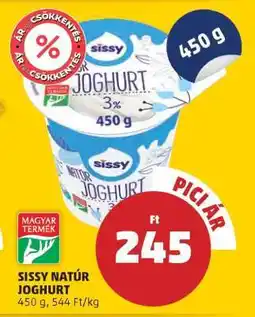 PENNY Sissy Natúr Joghurt ajánlat