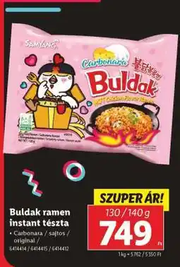 Lidl BULDAK RAMEN Instant tészta ajánlat