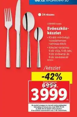 Lidl Evőeszköz-készlet ajánlat