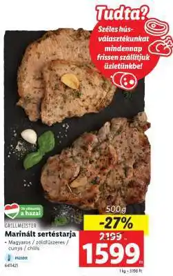Lidl GRILLMEISTER Marinált sertéstarja ajánlat