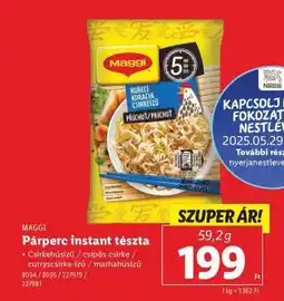 Lidl MAGGI Párperc Instant Tészta ajánlat