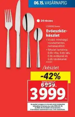 Lidl Evőeszközkészlet ajánlat