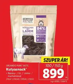 Lidl ORLANDO PURE TASTE Kutyasnack ajánlat