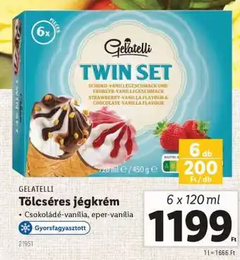 Lidl GELATELLI Tölcséres jégkrém ajánlat
