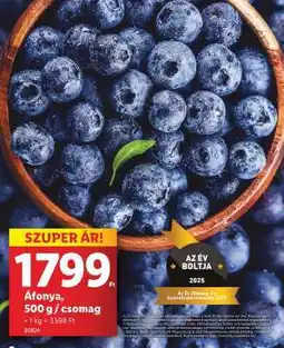 Lidl Áfonya, 500 g/csomag ajánlat