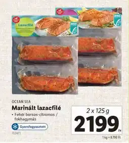 Lidl Marinált lazacfilé ajánlat