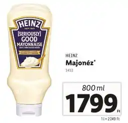 Lidl HEINZ Majonéz ajánlat