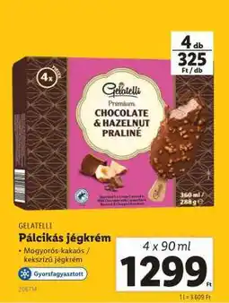 Lidl GELATELLI Pálcikás jégkrém ajánlat