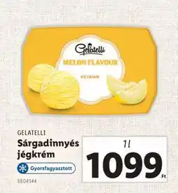Lidl GELATELLI Sárgadinnyés jégkrém ajánlat