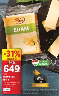 Lidl Pilos Edámi sajt, 250 g ajánlat