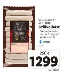 Lidl GRILLMEISTER / GRILL&FUN Grillkolbász ajánlat