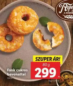 Lidl Fánk cukros bevonattal ajánlat