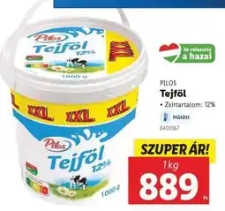 Lidl Pilos Tejföl ajánlat