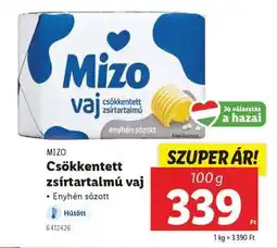 Lidl MIZO Csökkentett zsírtartalmú vaj ajánlat