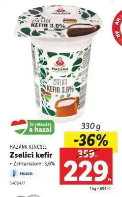 Lidl Zselici kefir ajánlat