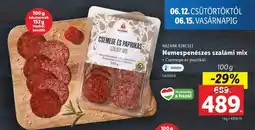 Lidl Nemespenészes szalámi mix ajánlat
