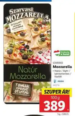 Lidl SZARVASI Mozzarella ajánlat