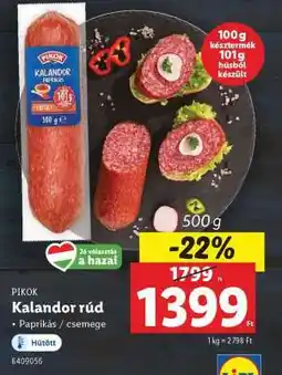 Lidl PIKOK Kalandor rúd ajánlat