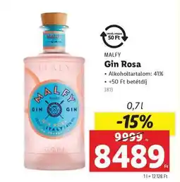 Lidl MALFY Gin Rosa ajánlat