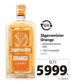 Lidl Jägermeister Orange ajánlat