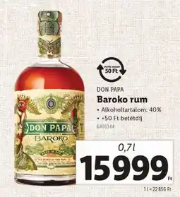 Lidl Don Papa Baroko Rum ajánlat