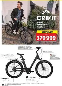 Lidl CRIVIT Classic elektromos kerékpár ajánlat