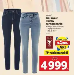 Lidl esmara Női super skinny farmernadrág ajánlat