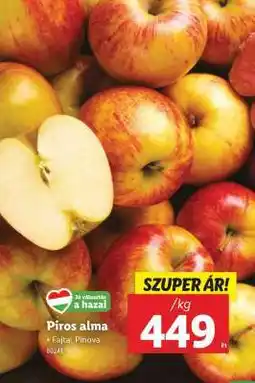 Lidl Piros alma ajánlat