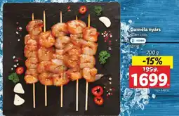 Lidl Garnéla Nyárs ajánlat