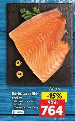 Lidl Bőrös lazacfilé szelet ajánlat