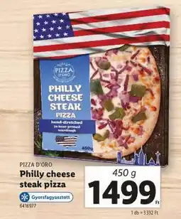 Lidl Philly cheese steak pizza ajánlat