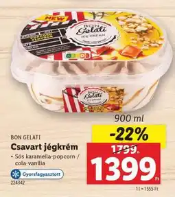 Lidl BON GELATI Csavart jégkrém ajánlat