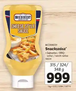 Lidl MCENNEDY Snackszósz ajánlat
