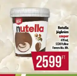 Coop Nutella jégkrém ajánlat