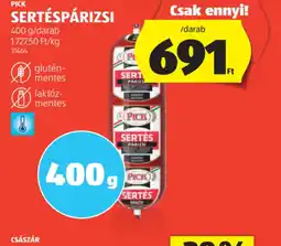 ALDI Pick Sertéspárizsi ajánlat